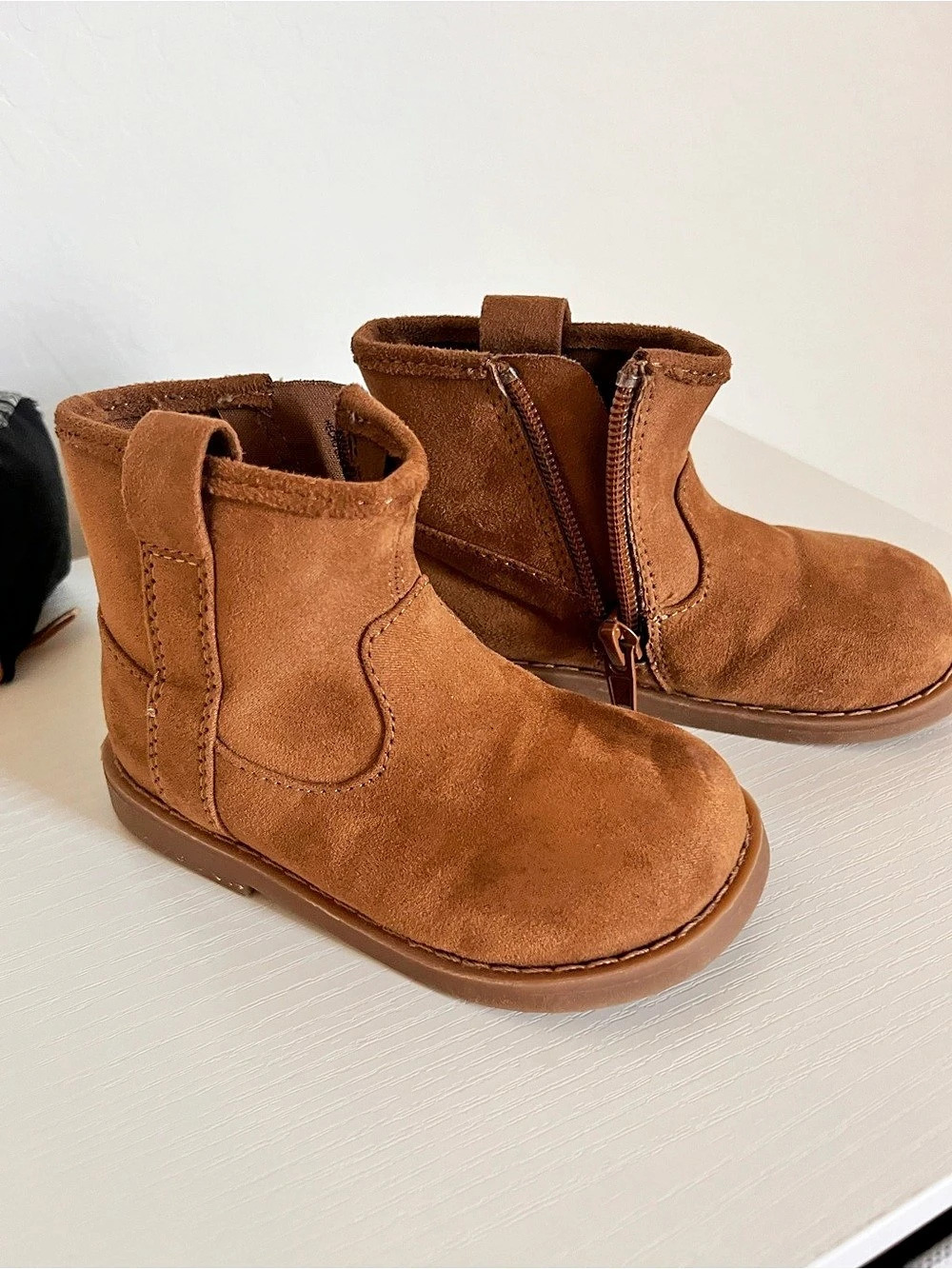 H&M Toddler Suede-Effect Ankle Boots Brown US 6